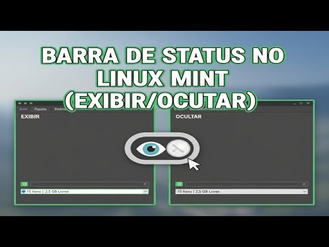 How to Show and Hide the Status Bar in Linux Mint File Manager