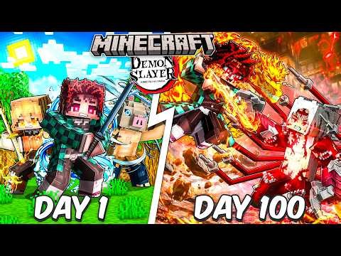 I Survived 100 Days Using EVERY Breathing Style in Demon Slayer Minecraft