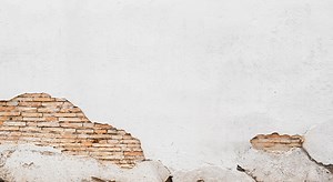 Old white wall concrete texture rough with orange brick wall texture...