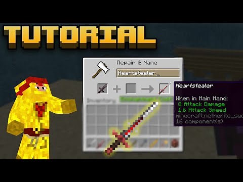 How to make Custom Items using Components! 1.21.5+ Minecraft Texture Pack Tutorial