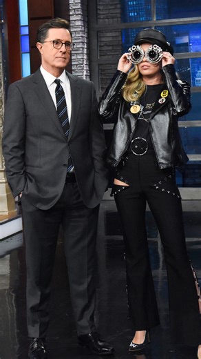 Miley Cyrus and Stephen go head-to-head to prove who’s the biggest Elton John fan. #Colbert #HBD #Throwback | The Late Show with Stephen Colbert