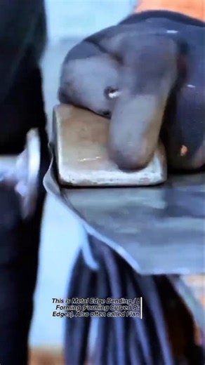 Satisfying Metal Edge Bending Process | Skilled Hand Forming Steel Rim