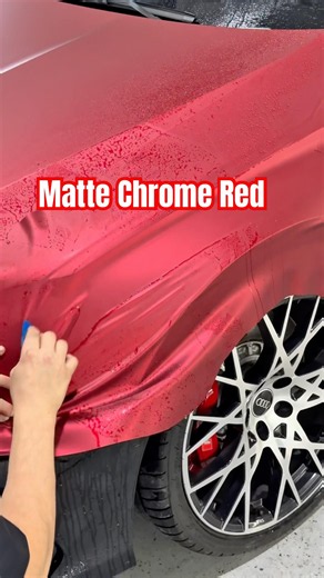 Installing Matte Chrome Romani Red on this brand new Audi RS3 model, what you guys think of color?