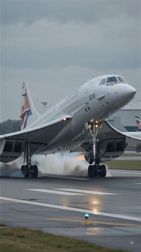 | A cinematic Landing For Our Old Legend | Concorde butter and takeoff | #concorde #flyinglegends