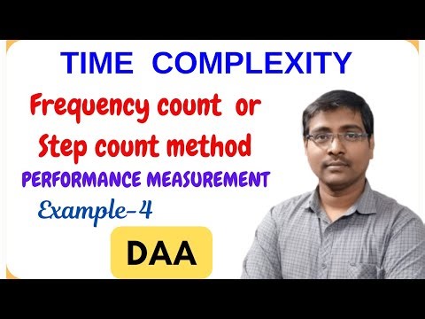 TIME COMPLEXITY | PERFORMANCE MEASUREMENT | FREQUENCY COUNT | STEP COUNT | EXAMPLES -4 | DAA #dsa