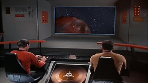 Starfleet Records. Starfleet Personnel: James T. Kirk, Captain of the USS Enterprise NCC-1701. Beings of matter and antimatter at the same time and place. Stardate: 3087.6-3088.7 (2267) Meanwhile, Spock has discovered a nonexistent source of radiation: a "rift" in the universe, where regular physical laws do not apply. The key to locating this source seems to lie in dilithium crystals, a revelation that thrills Lazarus, who demands the impossible: that Kirk hand them over. The captain refuses, b