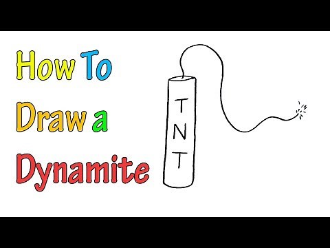 How To Draw a Dynamite - VERY EASY FOR KIDS