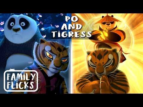 Best of Po & Tigress's Friendship Journey | Kung Fu Panda 1-3 | Family Flicks