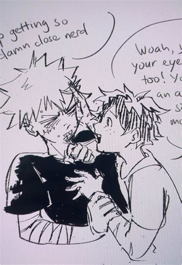 Part 2-ish for Izuku, he hides his septum when teaching and wears it out when doing hero work (Katsuki secretly loves it 😈) #bkdk #izukumidoriya #bakugoukatsuki #mha #bnha #piercing