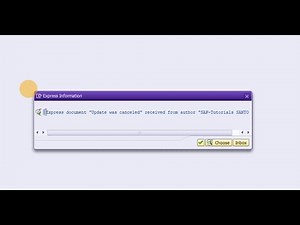 Express document Update was canceled received from author xxxx xxxx