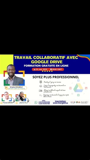 Formation sur le travail collaboratif avec Google Drive