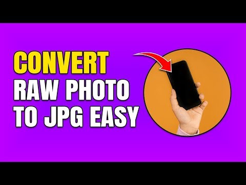 How To Change RAW Photo To JPG on Mobile