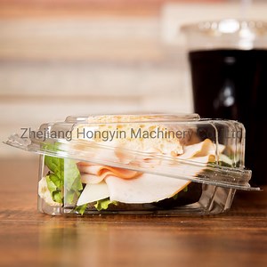 [Hot Item] Automatic Plastic Machinery Disposable Transparent Pet Clear Take out Container Producing Machine