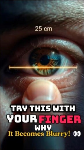 Try This With Your Finger… Why It Becomes Blurry! 👀 |#eyes #facts #3danimation #animation #shorts