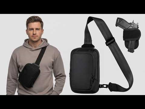 Paratus Sum 1 Large Concealed Carry Sling Bag CCW Crossbody EDC – Quick Draw Pull Tab | Bag Factor