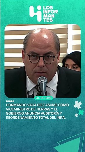 Gobierno posesiona a Vaca Díez y anuncia auditoría y reordenamiento total del INRA