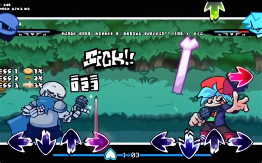 【FNF】Distrust V3 华丽而杰出 曲目完整实机