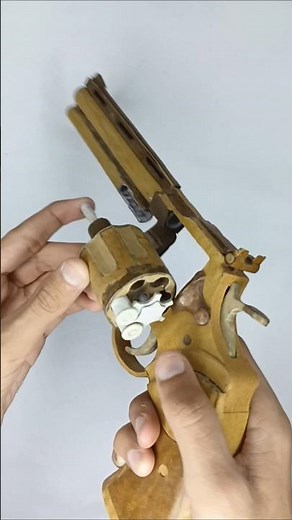 Cardboard Colt Python (tutorial on channel) #cardboard #cardboardgun #coltpython #gun #shorts