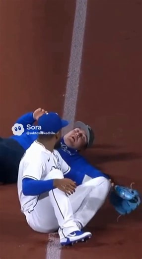 Fan Leans Over Rail… FALLS DIRECTLY ONTO THE PLAYER 😭🔥