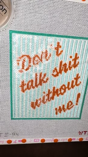 SEQUIN TUTORIAL IS HERE!!! How to with all my resources attached. @Solo Daughter Needlepoint @what’s the stitch @Wool & The Floss Needlepoint #needlepointtiktok #needlepoint #sequins #ndlpt #fun