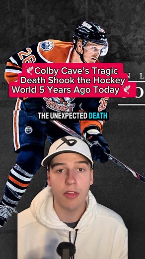 Crash The Blue Paint on Instagram: "5 Years Ago Today, Colby Cave’s Tragic Death Shocked the Hockey World #nhl #hockey #colbycave #bostonbruins #edmontonoilers"
