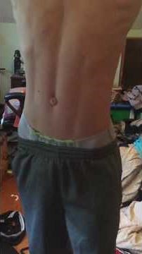 Teenage boyStretching muscles again