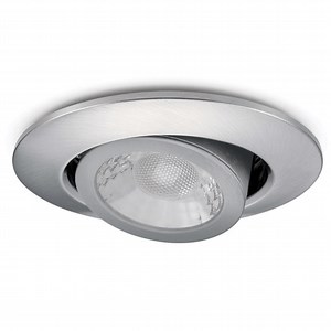 JCC V50 6W Tilt IP20 LED Downlight Brushed Nickel, Colour Adjustable - JC1002/BN
