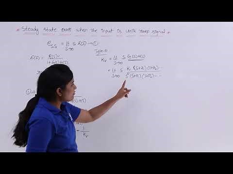 Steady State Error When Input is Unit Ramp Signal