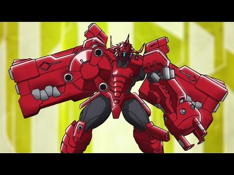 Metalgreymon digivolves to Blitzgreymon メタルグレイモン進化ブリッツグレイモン