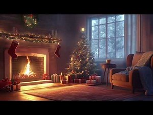 10-Minute Cozy Christmas Fireplace 🎄✨ | Relaxing Holiday Ambience Loop (Crackling Fire Sounds)