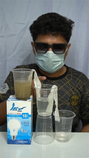 Can Dirty Water Be Cleaned Like This? 😳 | Simple Water Filter Experiment#shorts #CleanWater