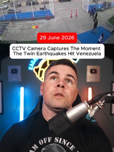CCTV Camera Captures The Moment The Twin Earthquakes Hit Venezuela. | venezuela