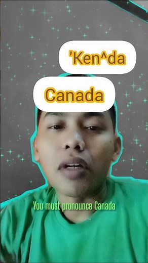 pronunciation how to pronounce "canada, Canadian #pronunciationpractice#pronounciation #shorts