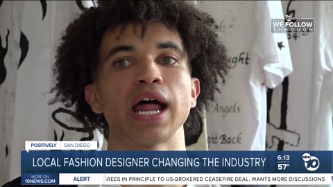 San Diego fashion designer hopes to inspire other young, black artists
