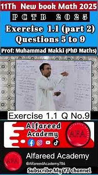 Q No 9 |class 11 New Book Math Chapter 1 Exercise 1.1 | class 11 ex 1.1 q 9 #education