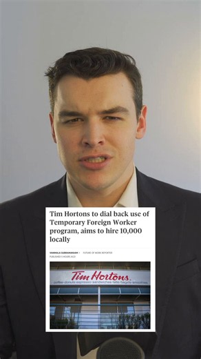 Tim Hortons announces plan to hire 10,000 local job seekers. After years of telling us that Canadian youth were "too lazy" to work and that only TFWs could pour coffee, Tim's is trying to win back lost support.This is a PR stunt from a company that betrayed Canadians.