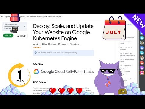 Deploy, Scale, and Update Your Website on Google Kubernetes Engine | #2025 | #GSP663 |#qwiklabs