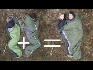 Make a double two person sleeping bag - how to make a sleeping bag for couples