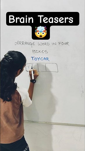 Brain Teaser Challenge 🤯 | Arrange the Word in 4 Boxes Puzzle | Can You Solve It? @learnwithus133