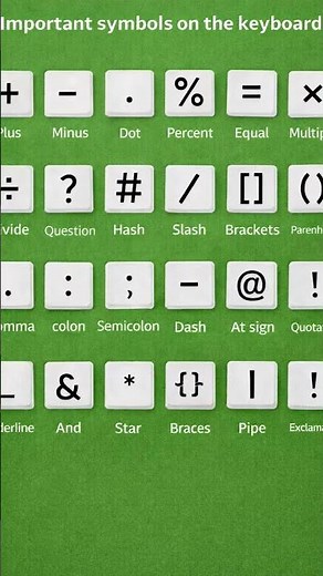 ✔️Important Symbol's✔️ #keyboard #windows #computer #wisdomekey #short #shorts #shortsfeed #youtube