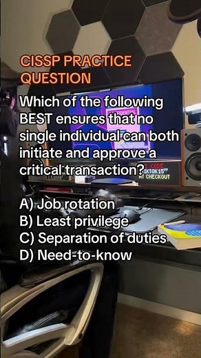 CISSP Concept: Separation of Duties Explained ⚖️