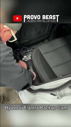 Hyundai Elantra Backup Camera Install #shorts #hyundai #elantra #backupcamera #diy #provobeast