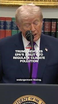 Trump revokes EPA’s ability to regulate climate pollution