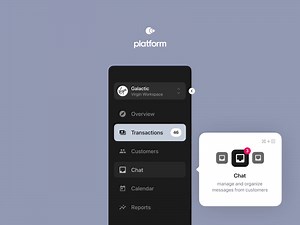 Platform UI — Sidebar animation