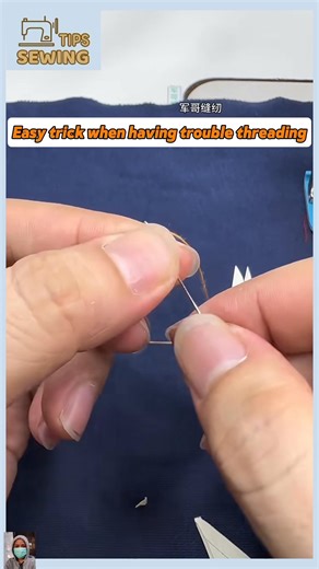 35K views · 270 reactions | Easy trick when having trouble threading #tips #tipsandtricks #sewing #sewinghacks #tipsandtrick | Sewing Tips | Facebook