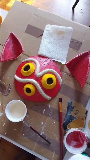 Making Princess Mononoke Cosplay | Part 1 #cosplay #cosplaygirl #mononoke #ghibli