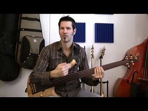 Fre0101 - Fretless #1 (Intonation #1 - Leersaiten) - German Bass lesson