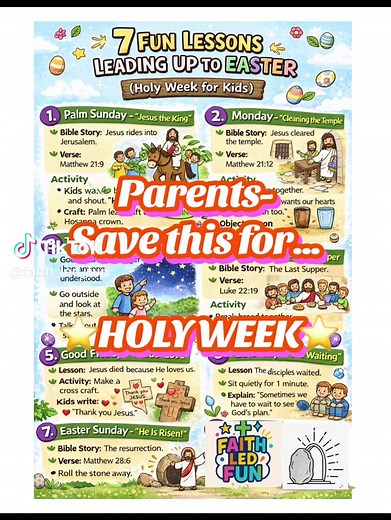 Free Printable Activities for Teaching Kids About Holy Week