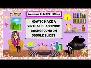 How to Make a Virtual Classroom Background on Google Slides
