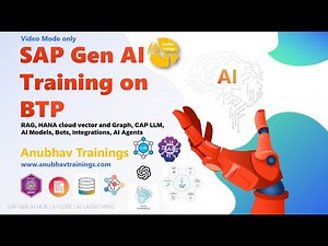 SAP Generative AI Training | BTP Generative AI HUB | RAG, Joule Studio, Vector & Graph DB | AI Bots